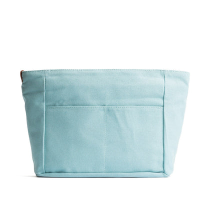 Dusty Blue*Zipper*Medium | Medium canvas bag insert for organization