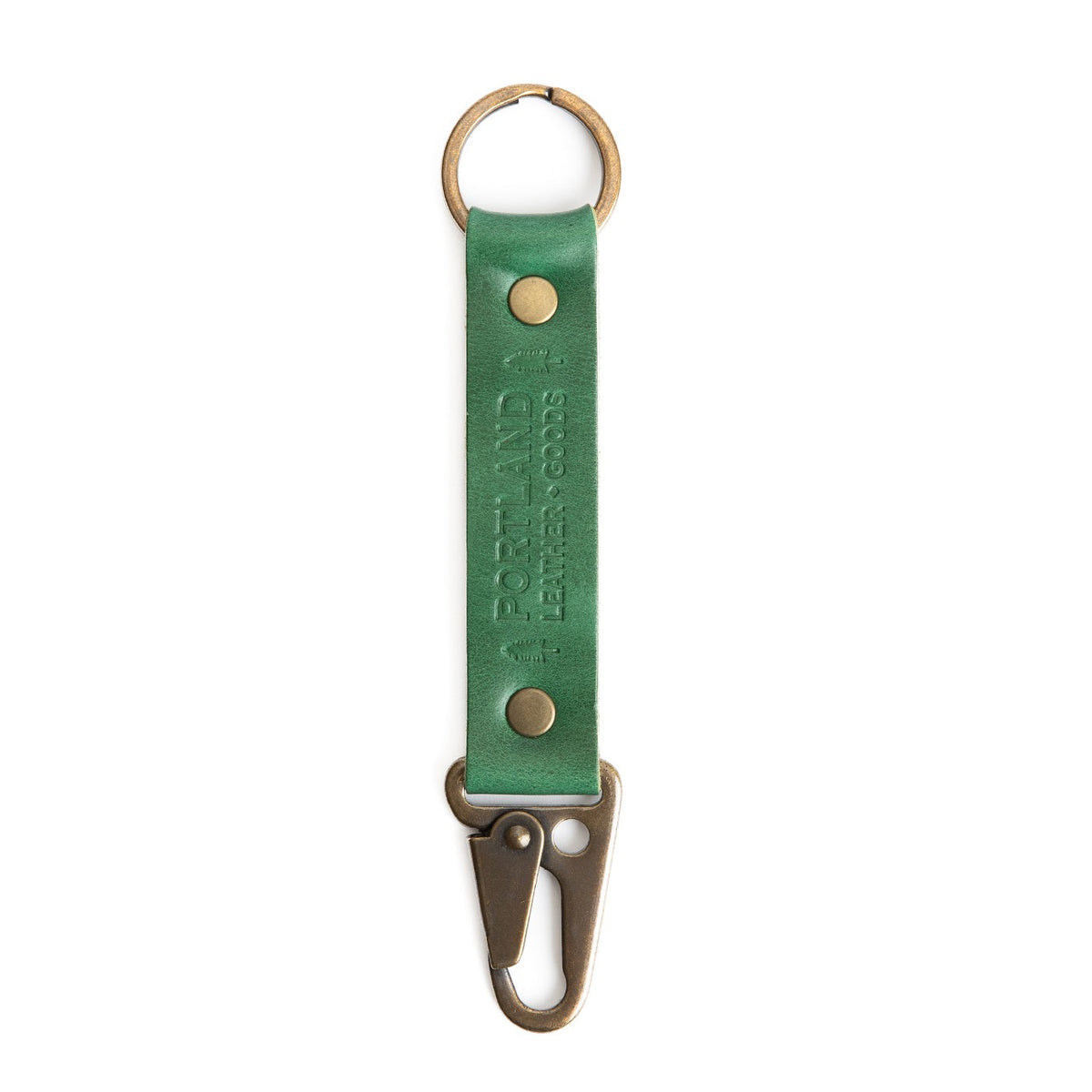 Cowboy Mint*Long | leather logo branded keychain