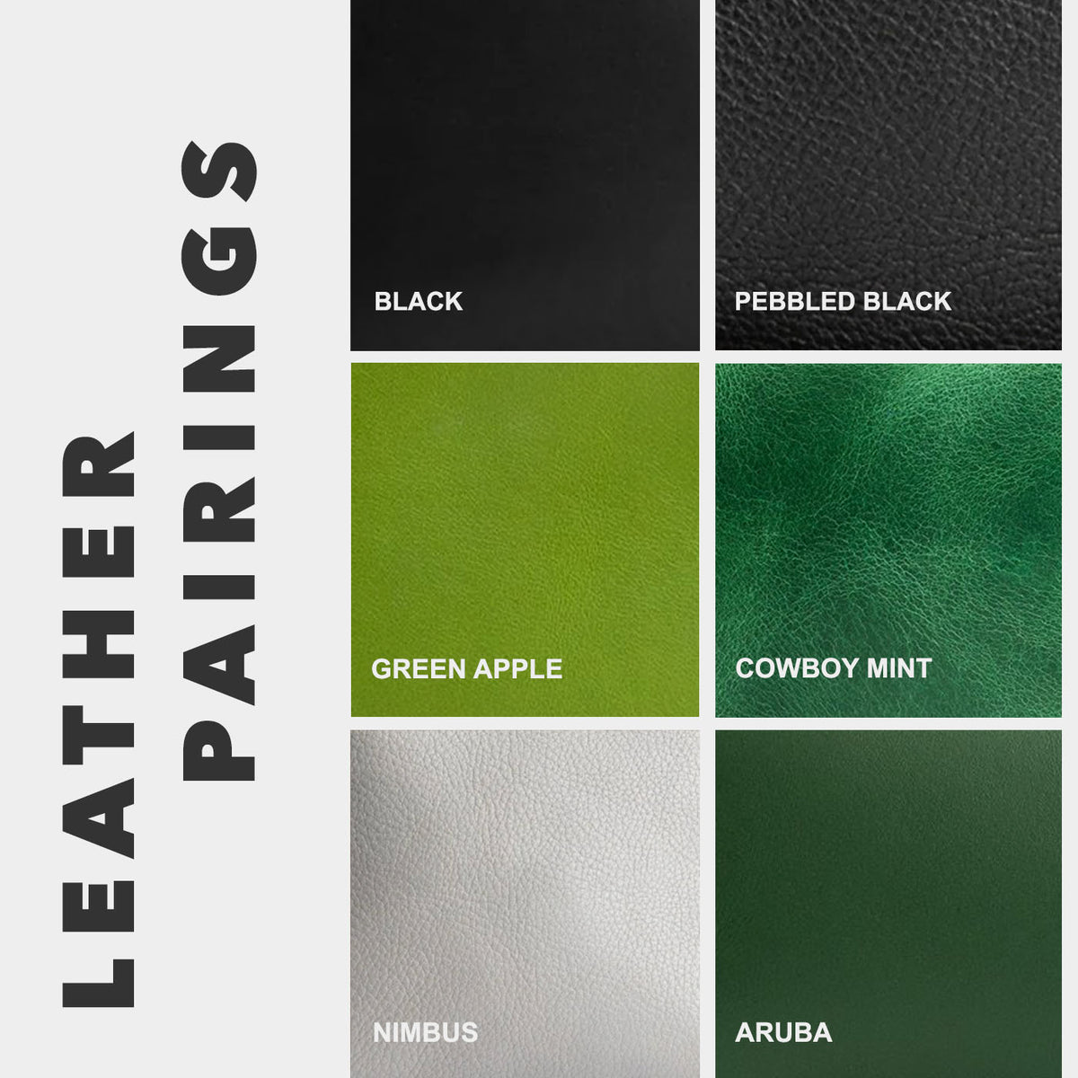 Black | Leather pairing information