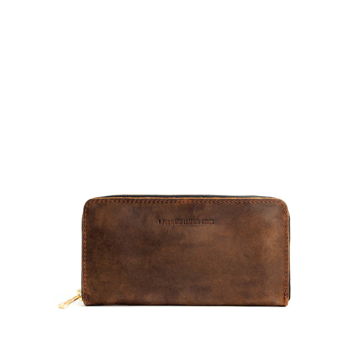 Canyon | Large accordion leather wallet with zipper and PLG logo