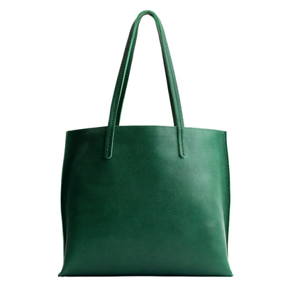 Bacalar*Large | Leather tote bag with interior snap key loop