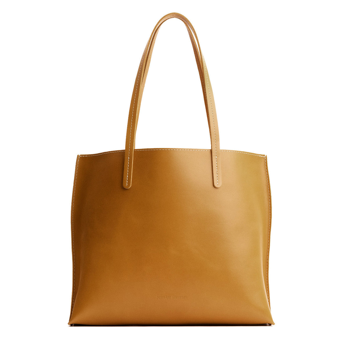 Mango*Large | Leather tote bag with interior snap key loop