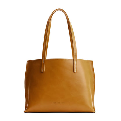 Mango*Medium | Leather tote bag with interior snap key loop