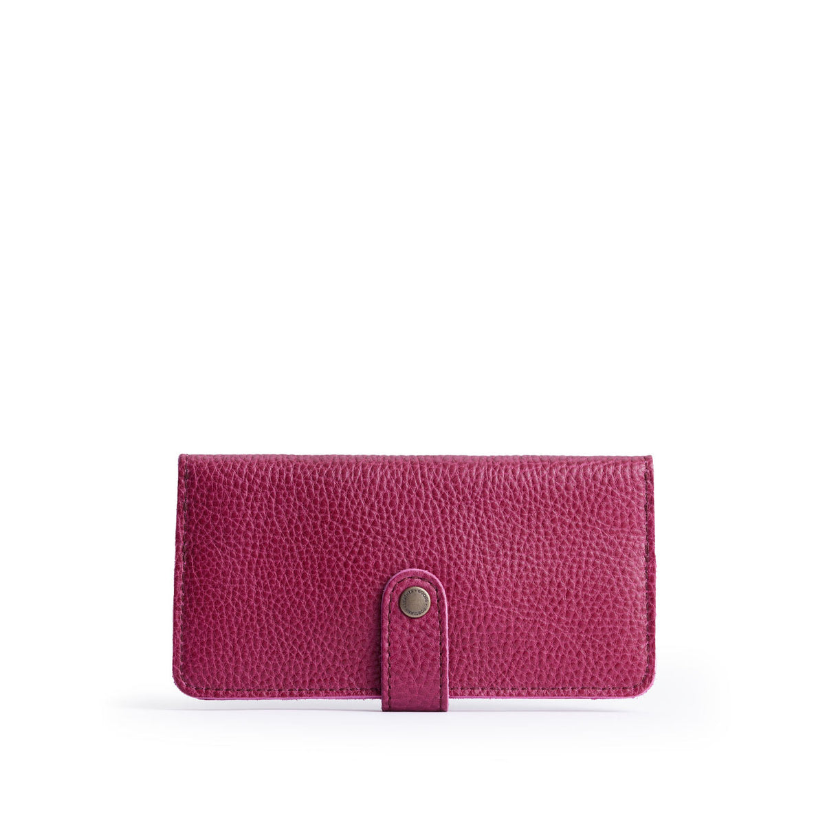 Cosmo | Leather wallet with snap closed