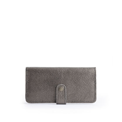 Stardust | Leather wallet with snap closed