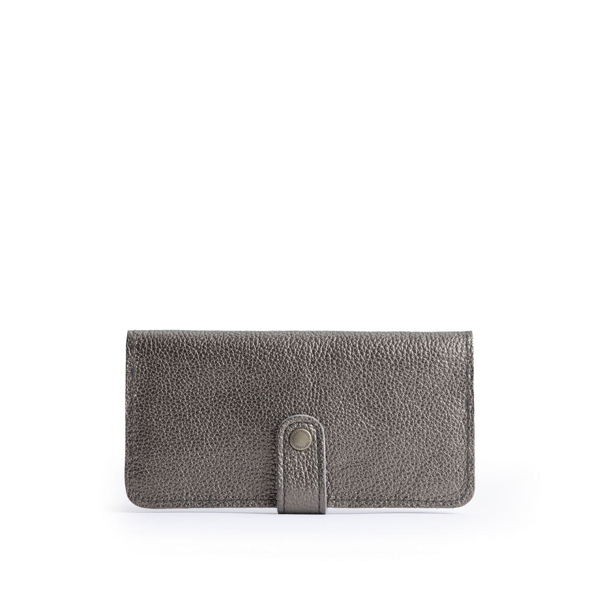 Stardust | Leather wallet with snap closed
