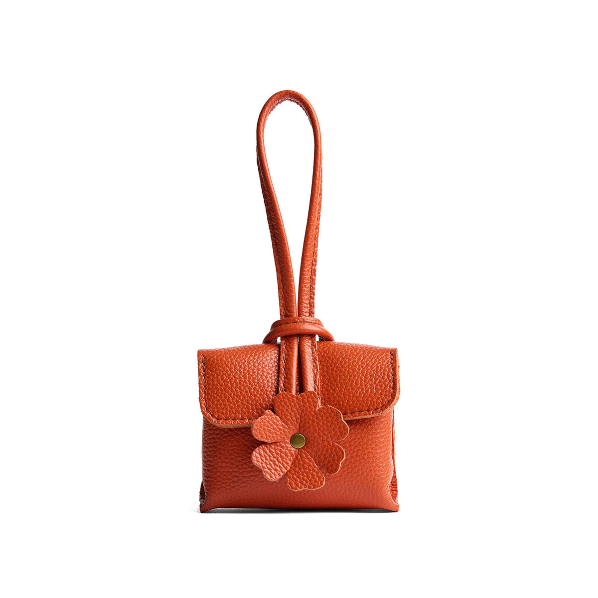 Koi | Wristlet pouch with loop strap and a flower design