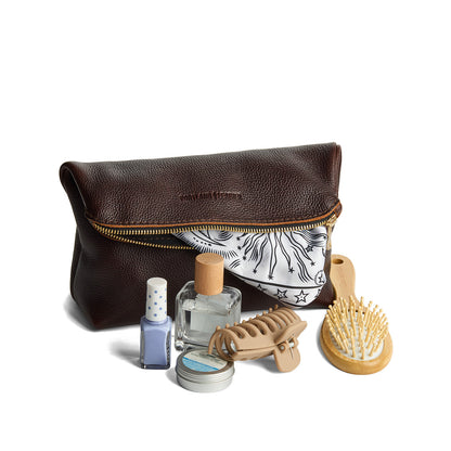 Coldbrew | Closed folded zipper pouch with items