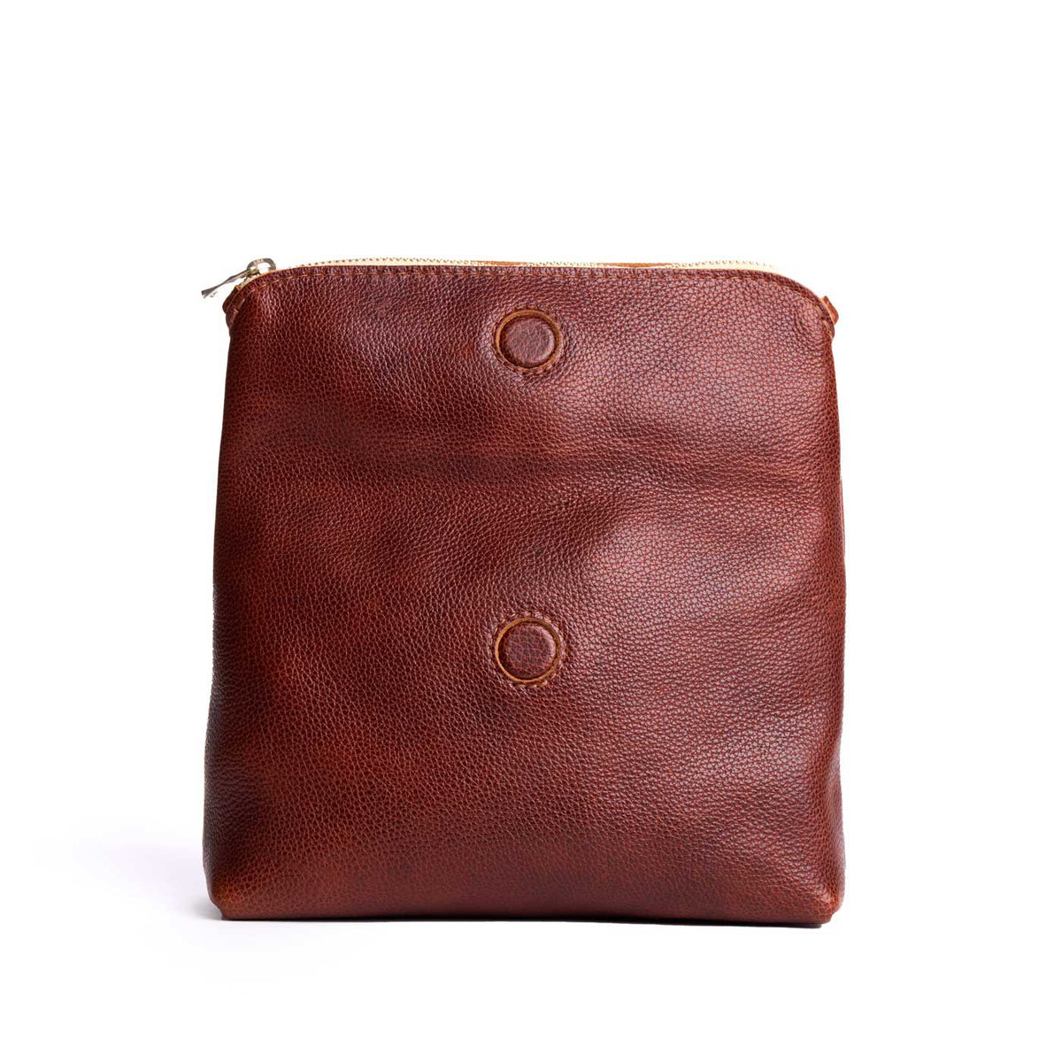 Nutmeg | Open folded zipper pouch