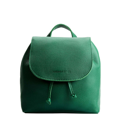 Bacalar | Drawstring bucket backpack with snap closure under flap