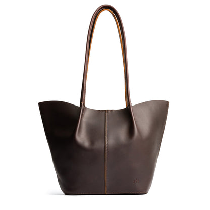 Grizzly*Large | Bcket shaped tote bag with matching leather handles