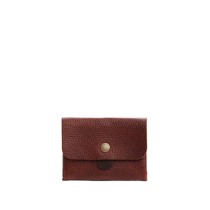 Nutmeg | Envelope snap wallet with contrast pull tab