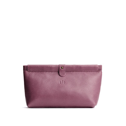 Kyoto | Leather pouch with frame top closure and leather pull tab