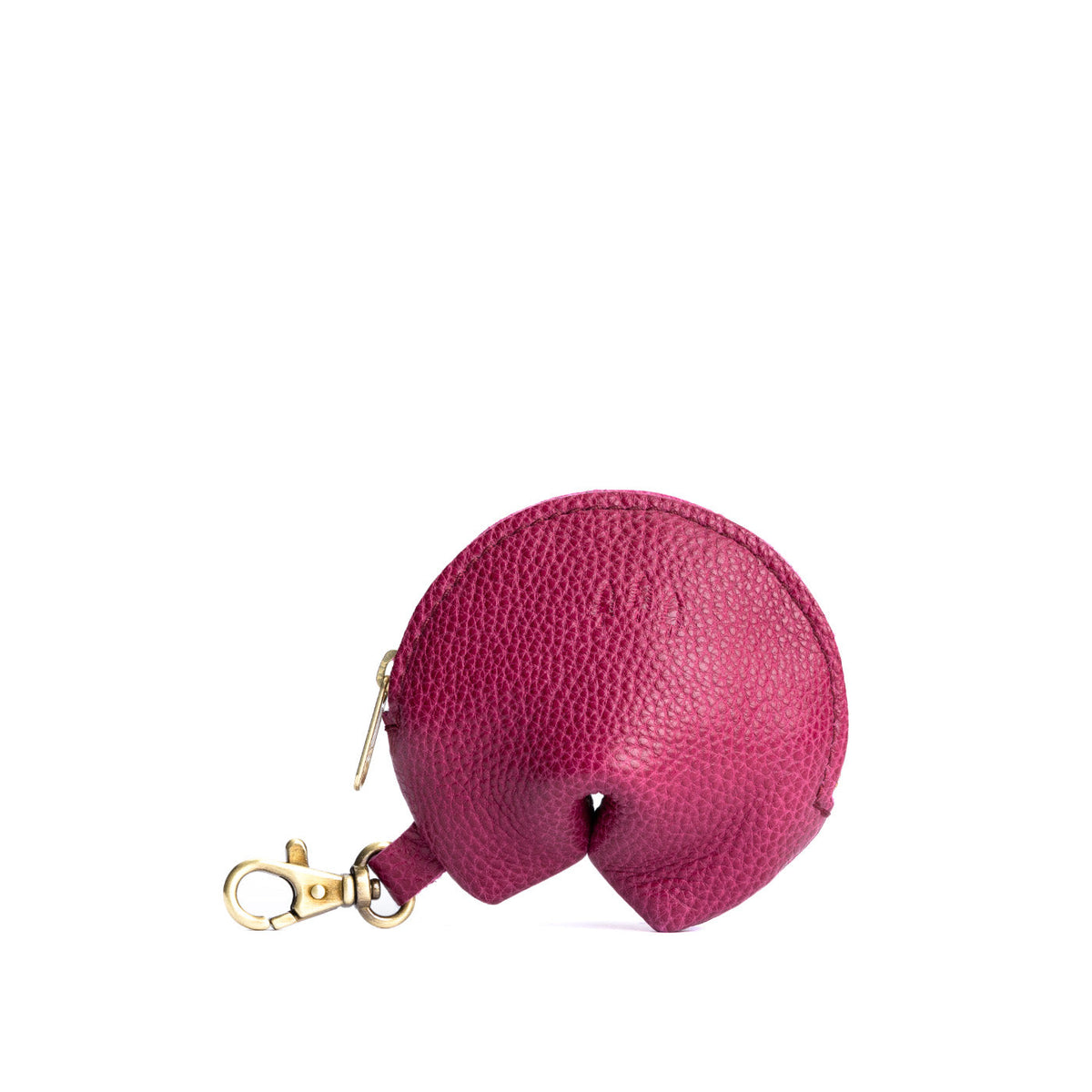Cosmo | Leather fortune cookie shaped keychain pouch