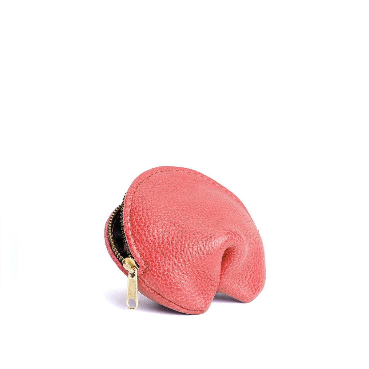 Watermelon | Leather fortune cookie shaped pouch