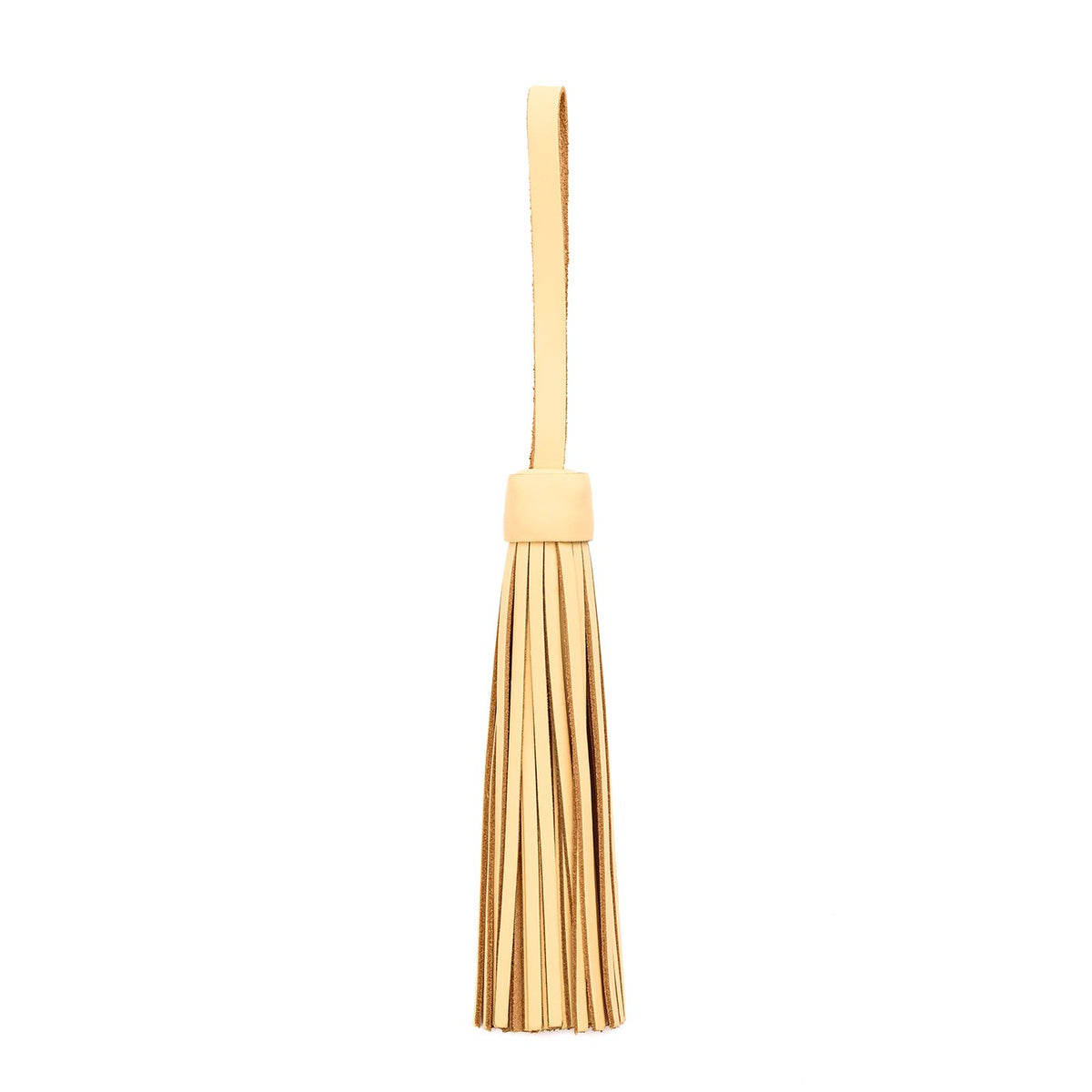 Vanilla*Jumbo | Fringed leather tassel with leather loop