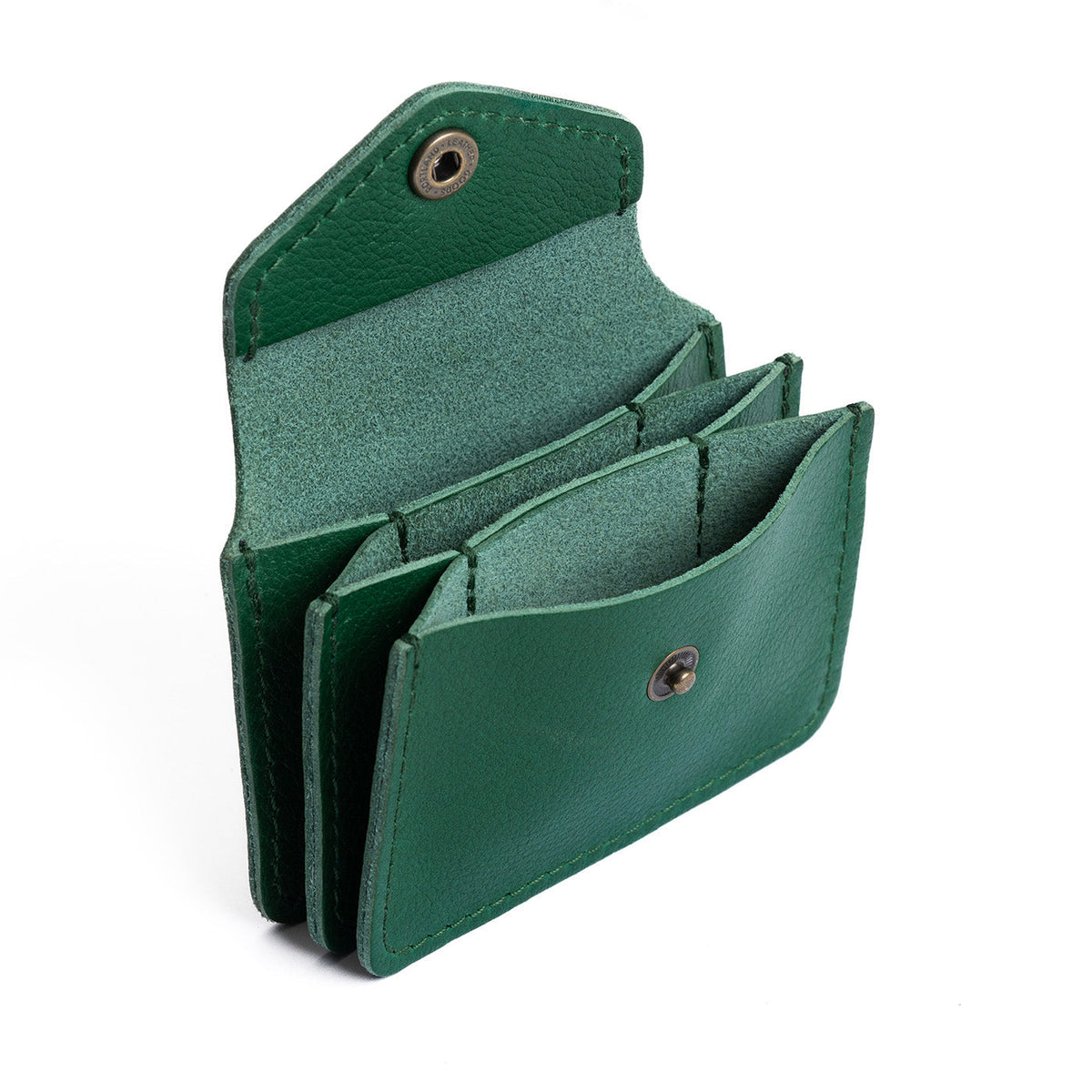 Bacalar*Plus | Small leather wallet with snap closure