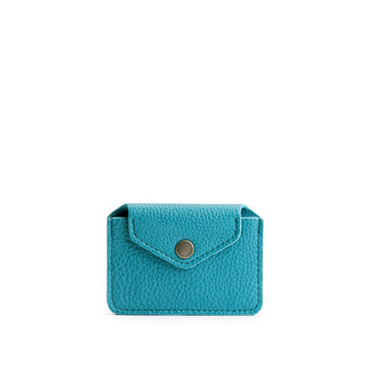 Baja | Small leather wallet with snap closure