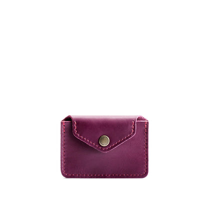 Lollipop | Small leather wallet with snap closure