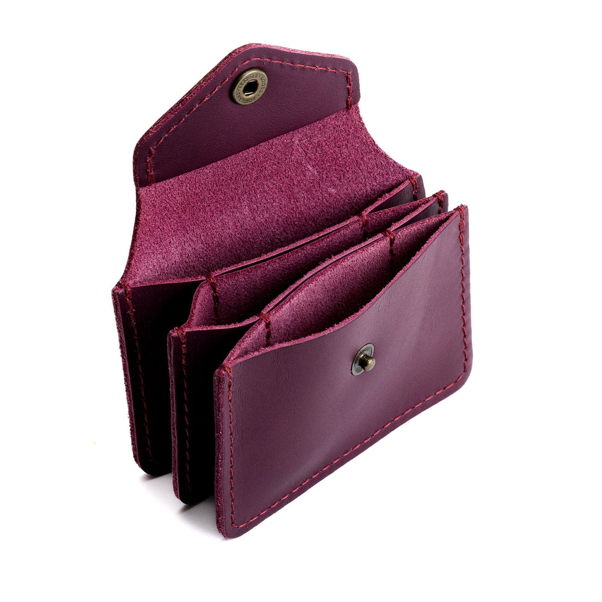 Lollipop*Plus | Small leather wallet with snap closure