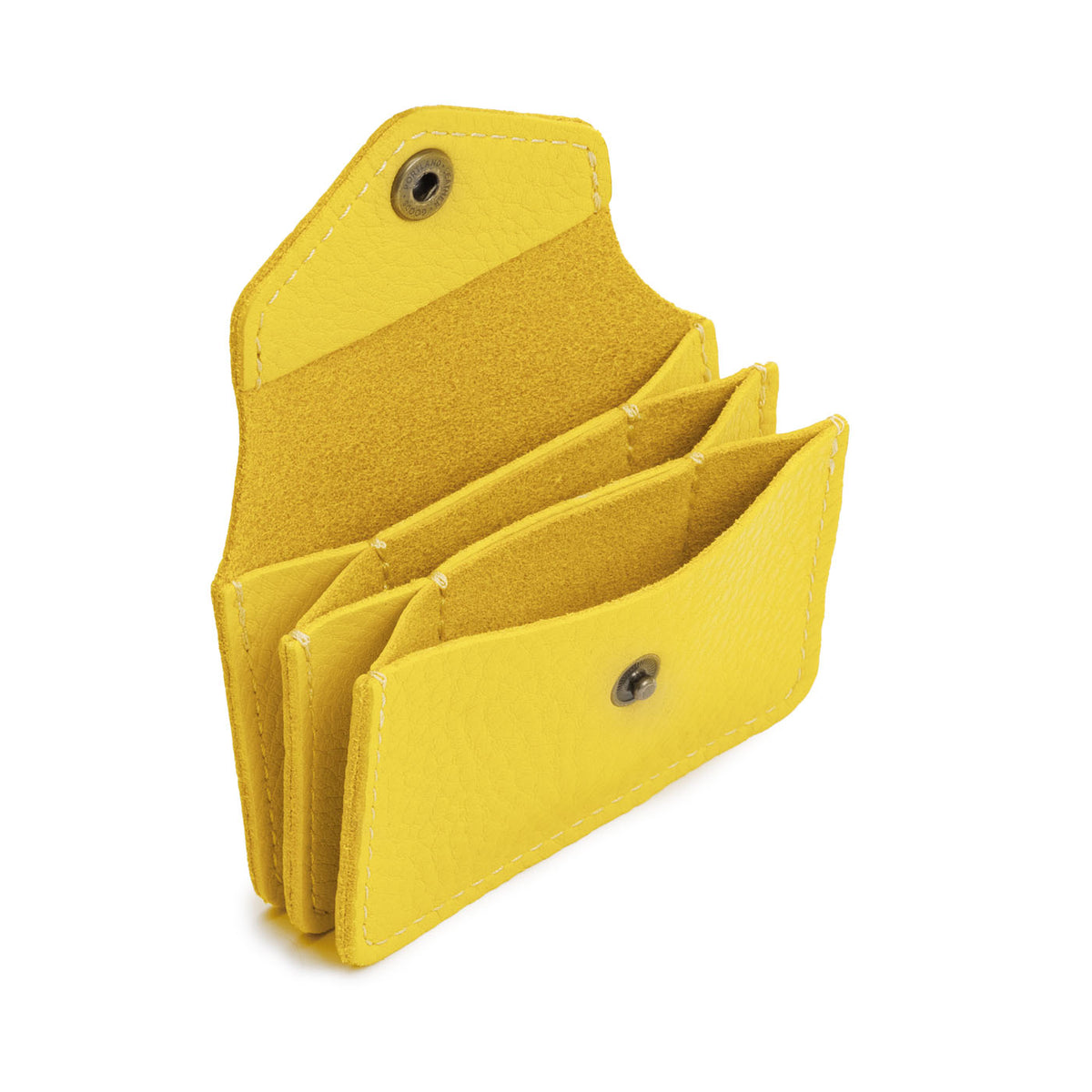 Naples*Plus | Small leather wallet with snap closure