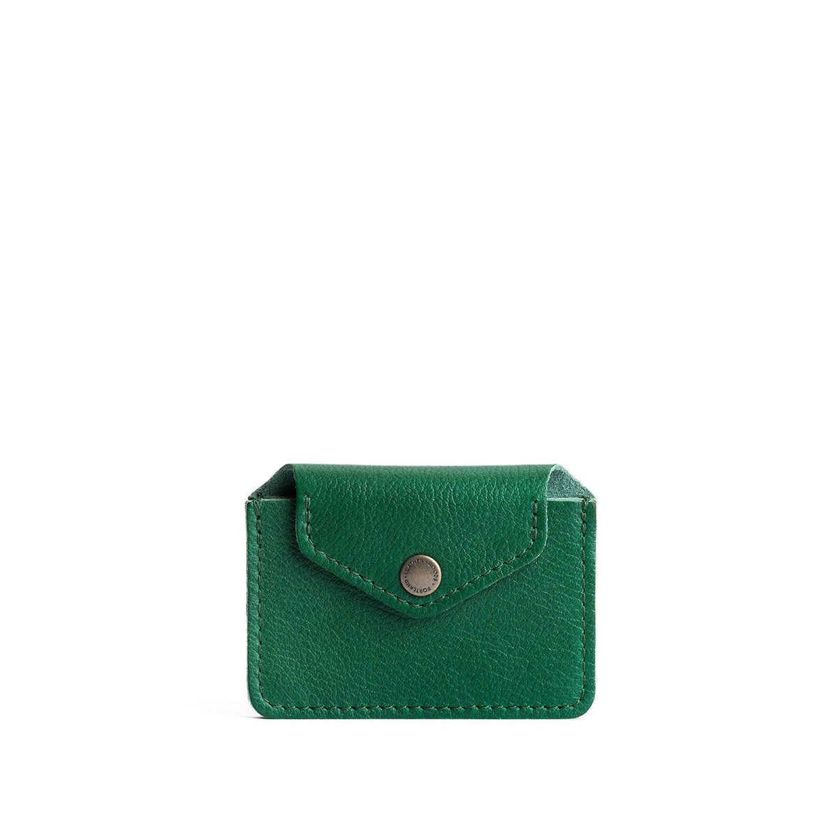 Bacalar | Small leather wallet with snap closure