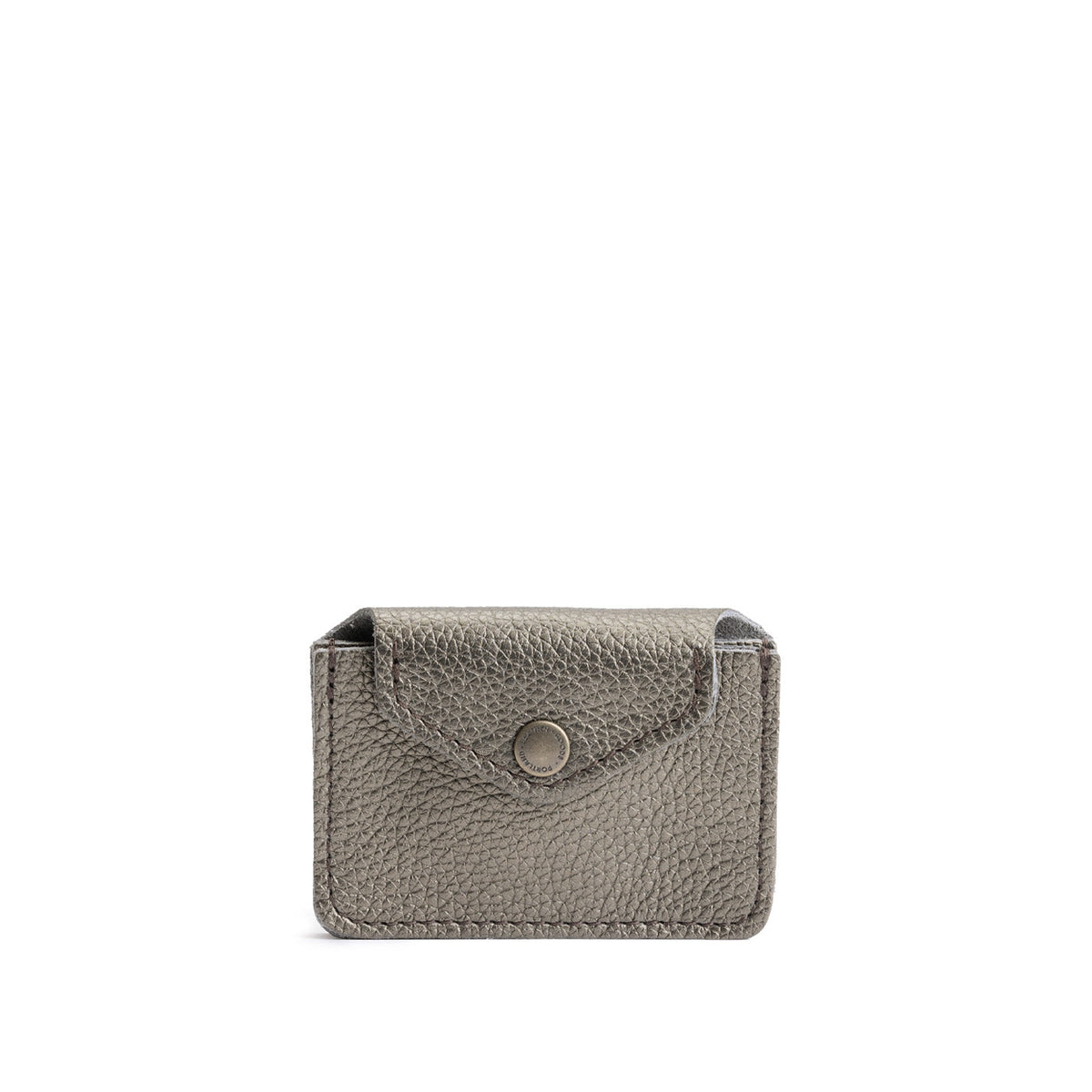 Stardust | Small leather wallet with snap closure