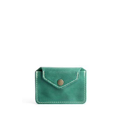 Surf | Small leather wallet with snap closure