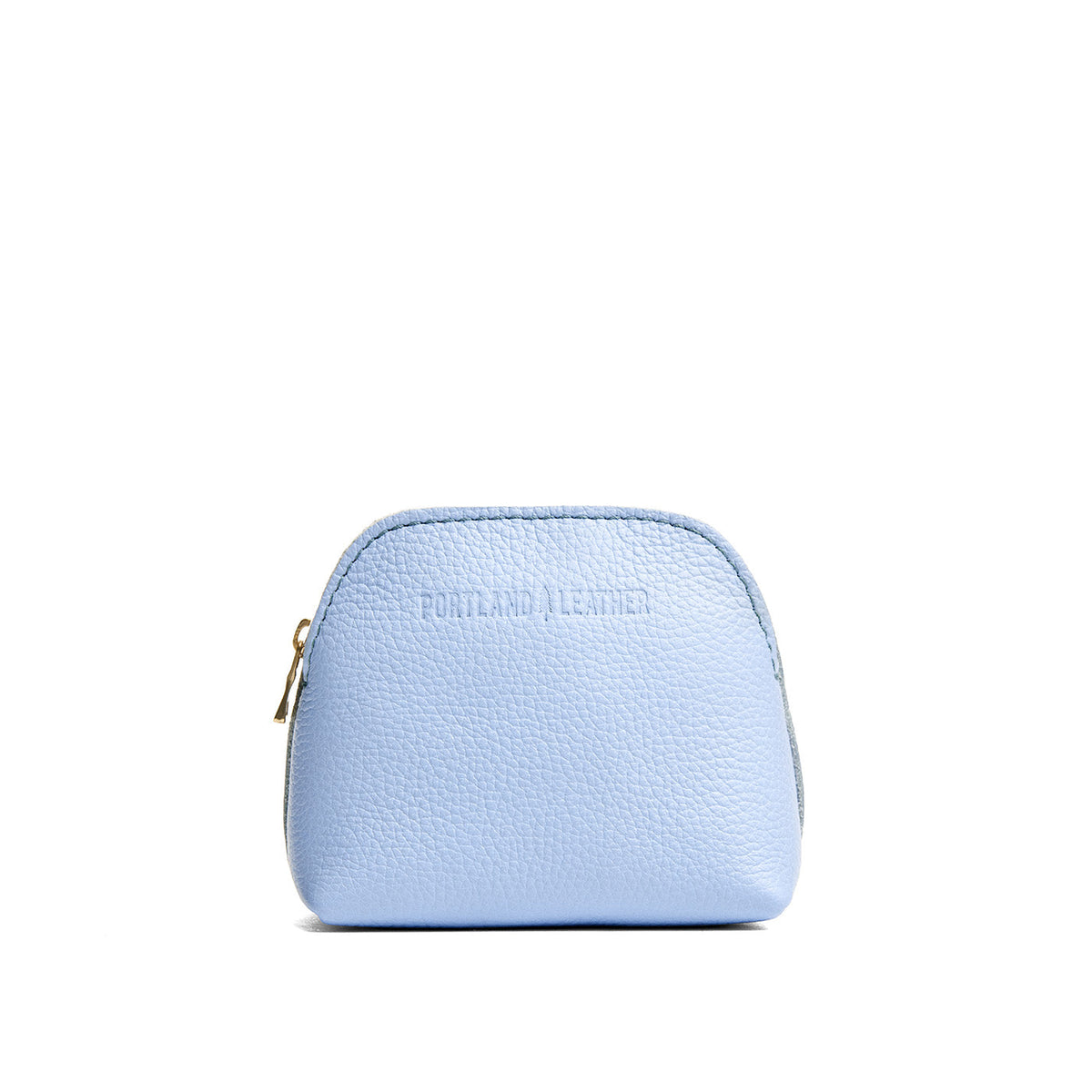 Skyway*Mini | Compact leather pouch with top zipper