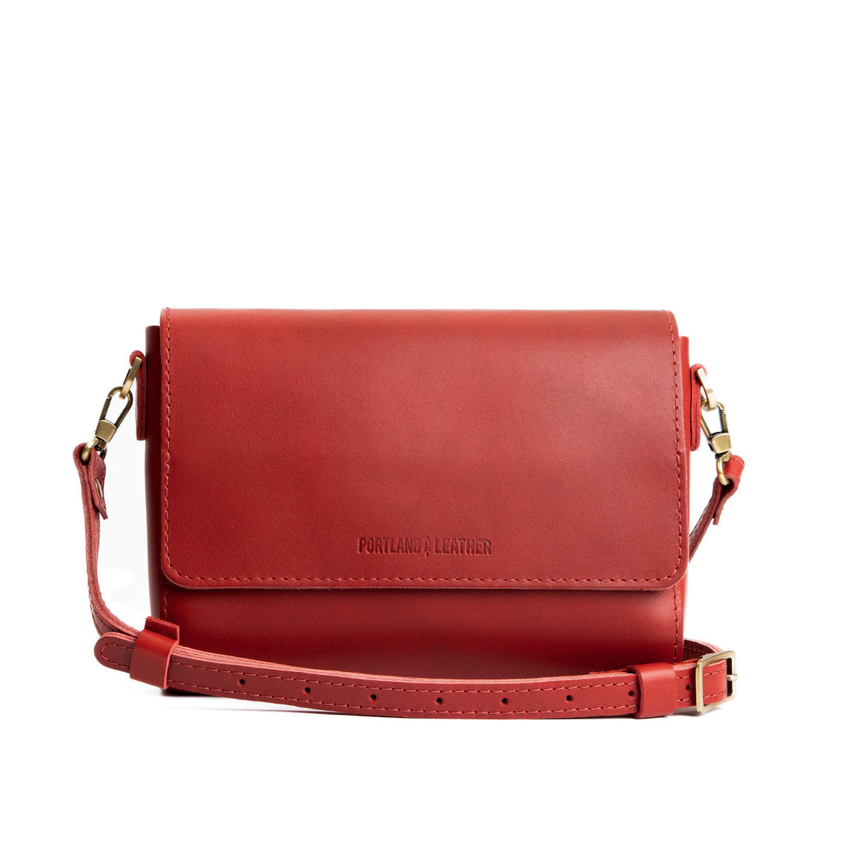 Ruby*Medium | Leather Crossbody Bag with Magnetic Messenger Bag