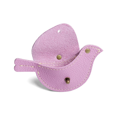 Calla Lily | Bird shaped pouch with button closure and lobster clasp
