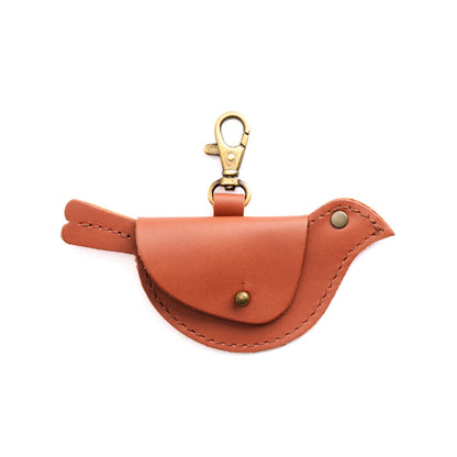 Clownfish | Bird shaped pouch with button closure and lobster clasp
