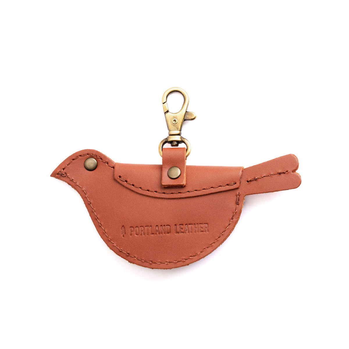 Clownfish | Bird shaped pouch with button closure and lobster clasp