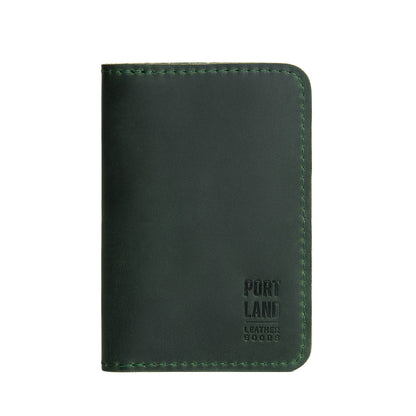 Evergreen | Leather passport case with PLG logo