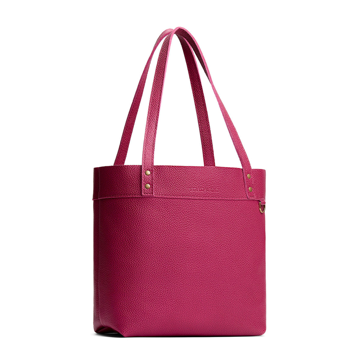 Cosmo*Medium*Classic | Leather tote bag with riveted straps and exterior key loop