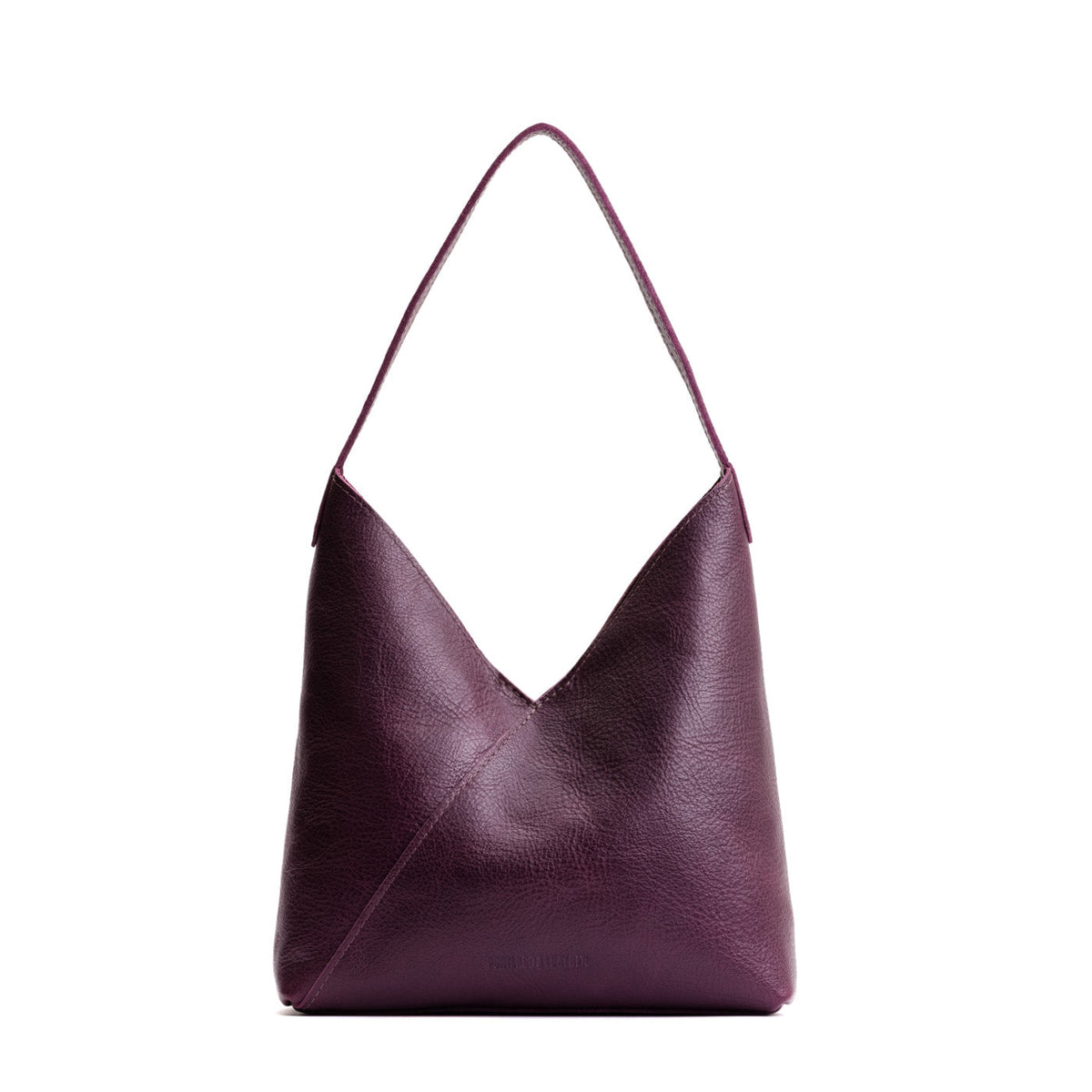 Plum*Large | Mid-size shoulder bag with magnetic snap closure