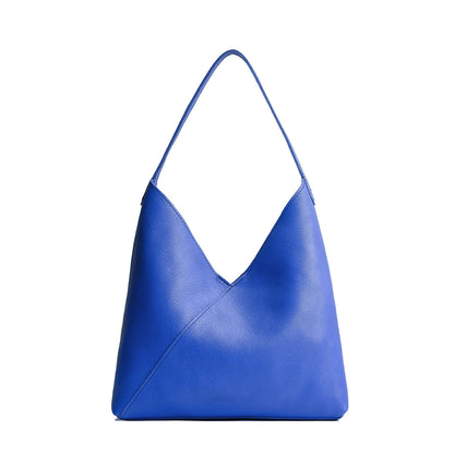 Astro Blue*Oversized | Large shoulder bag with magnetic snap closure