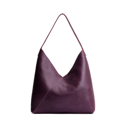 Plum*Oversized | Large shoulder bag with magnetic snap closure