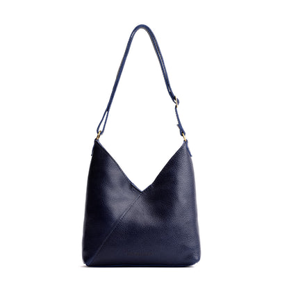 Cobalt*Small | Petite shoulder bag with adjustable strap and magnetic snap closure