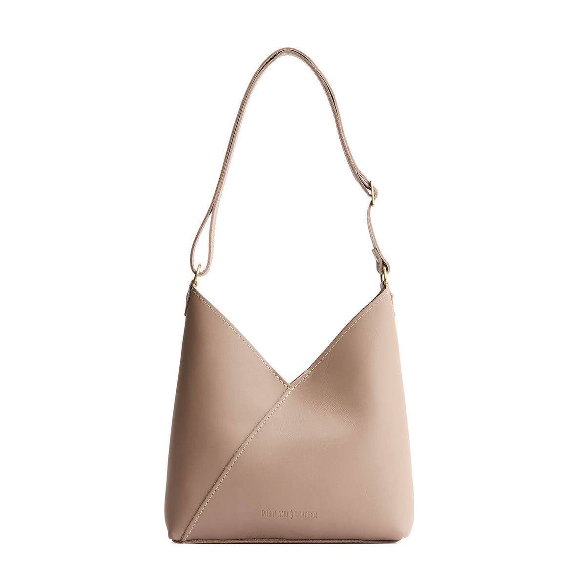Stone*Small | Petite shoulder bag with adjustable strap and magnetic snap closure