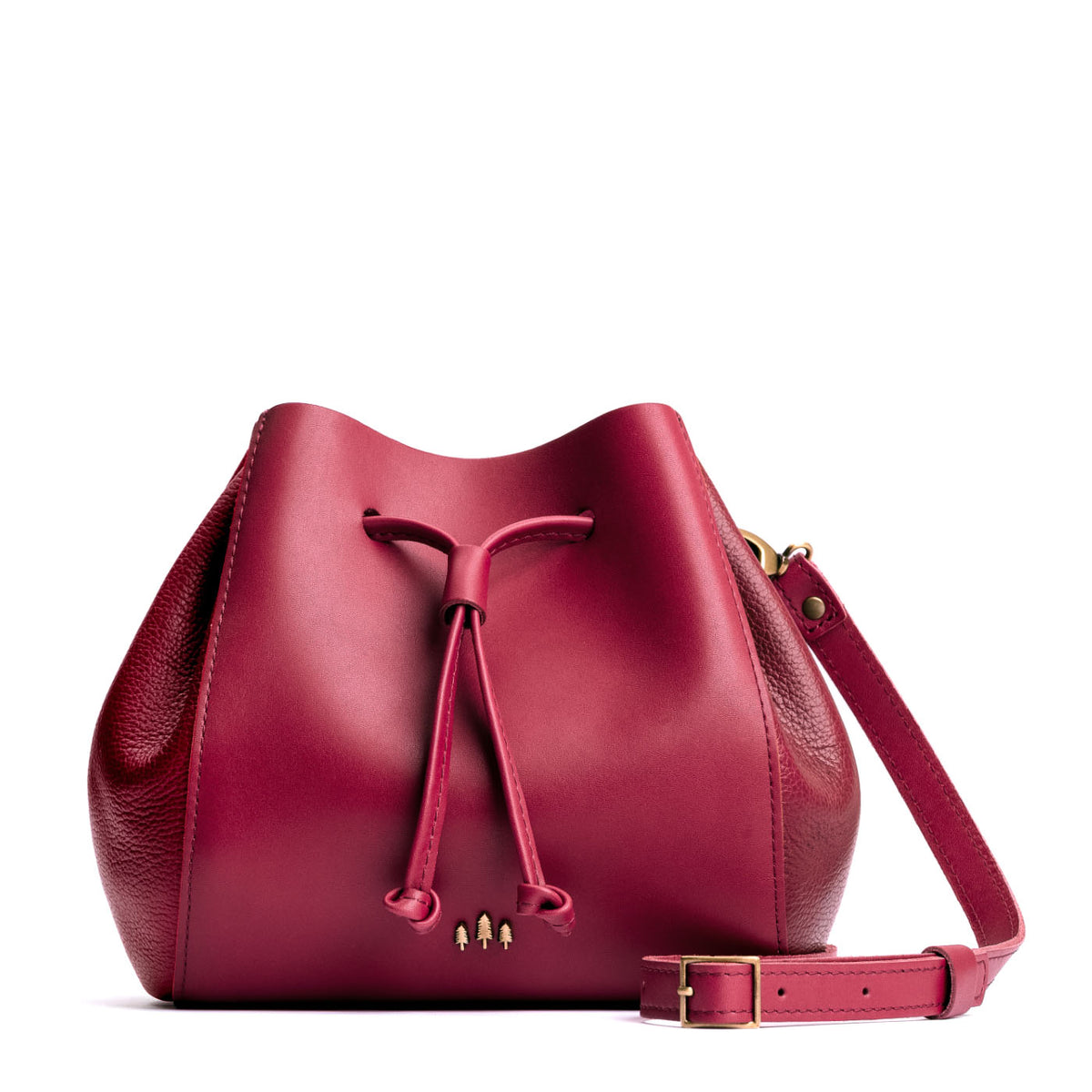 Berry Good | Bucket bag with cinched drawstring closure