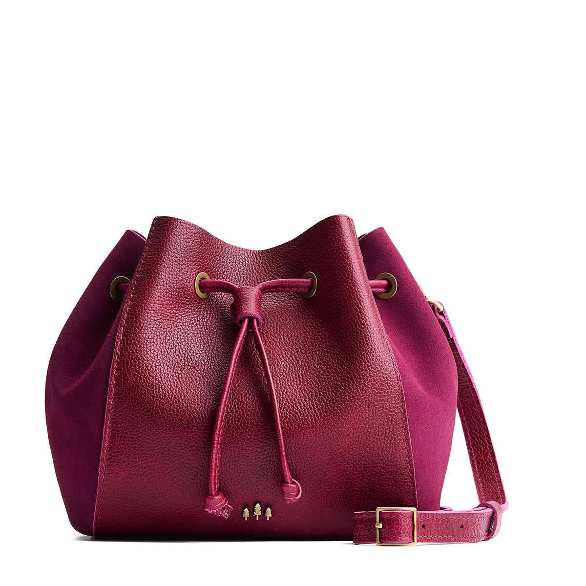 Orchid | Bucket bag with cinched drawstring closure