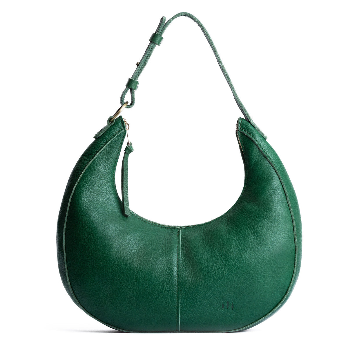 Bacalar*Large | Large crescent shaped shoulder bag with zipper closure and adjustable strap
