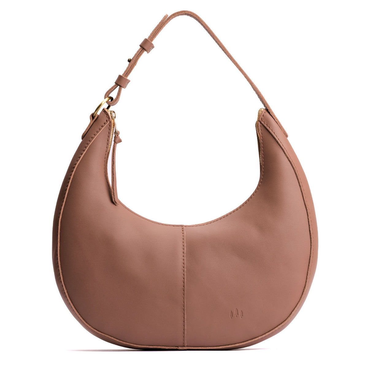 Sunkissed*Large | Crescent shaped shoulder bag with zipper closure and adjustable strap