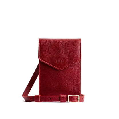 Chili Red | Slim, phone-shaped crossbody purse with magnetic closure