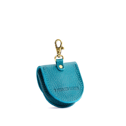 Aquarius | U shaped pouch with leather flower applique