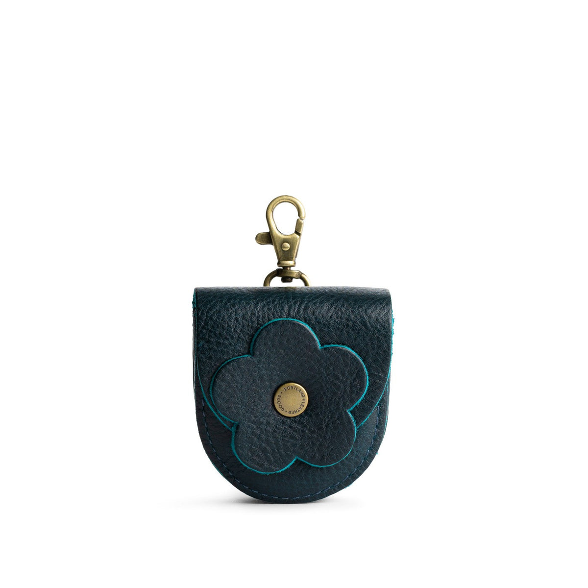 Boreal | U shaped pouch with leather flower applique