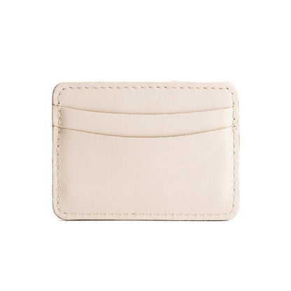 Bone | Minimalist leather wallet with card slots and PLG logo