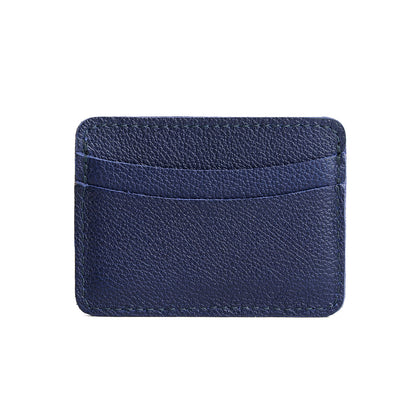 Cobalt | Minimalist leather wallet with card slots