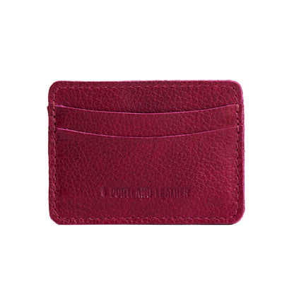 Orchid | Minimalist leather wallet with card slots and PLG logo